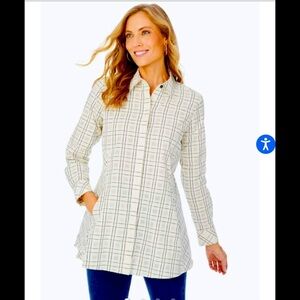 Foxcroft  Plaid Tunic Size:10